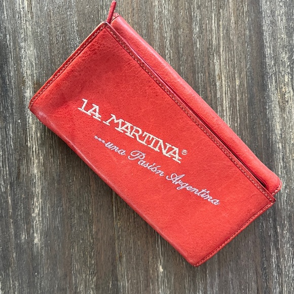 LA MARTINA Gorgeous nicely worn vintage designer Wallet, soft leather - Picture 2 of 6